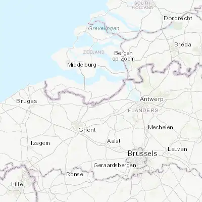 Map showing location of Koewacht (51.228330, 3.973610)