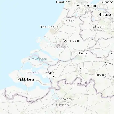 Map showing location of Zuid-Beijerland (51.750830, 4.368060)