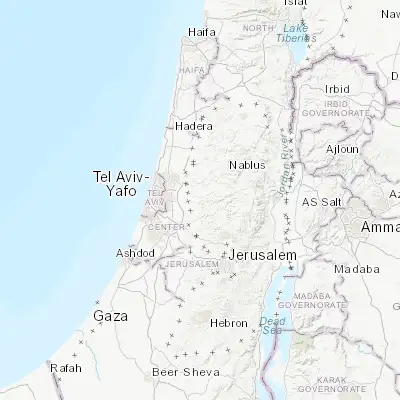 Map showing location of Alei Zahav (32.072130, 35.063270)