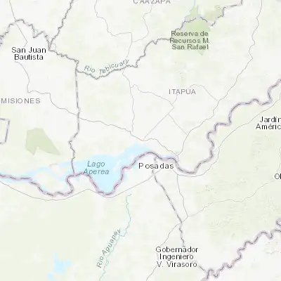 Map showing location of Carmen del Paraná (-27.222320, -56.152430)