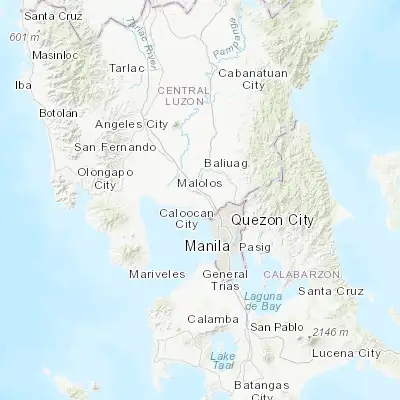 Map showing location of Bulacan (14.792780, 120.878890)