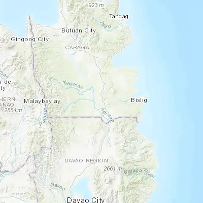 Map showing location of Bunawan (8.167220, 125.990830)