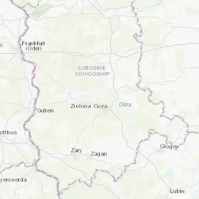 Map showing location of Czerwieńsk (52.012890, 15.423170)