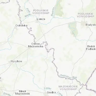 Map showing location of Czyżew (52.797680, 22.312370)