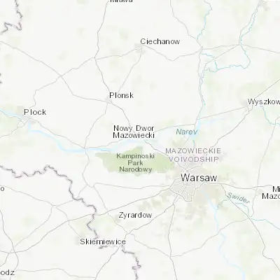 Map showing location of Zakroczym (52.433510, 20.612070)