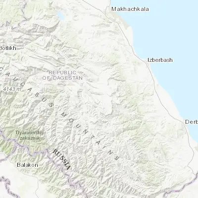 Map showing location of Akusha (42.268850, 47.341140)