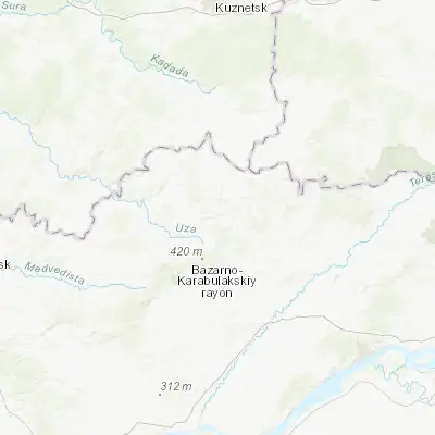 Map showing location of Baltay (52.465250, 46.630810)