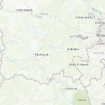 Map showing location of Dorokhovo (55.550560, 36.374440)