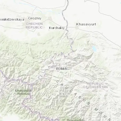Map showing location of Gagatli (42.801300, 46.291620)