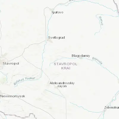 Map showing location of Gofitskoye (45.079170, 43.046390)