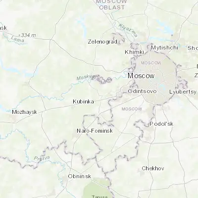 Map showing location of Golitsyno (55.609280, 36.982120)