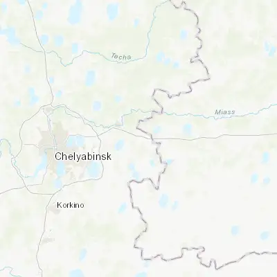 Map showing location of Kanashevo (55.216900, 62.063400)
