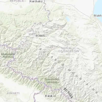 Map showing location of Khebda (42.444230, 46.551720)