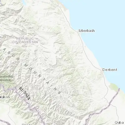 Map showing location of Kishcha (42.176770, 47.581170)