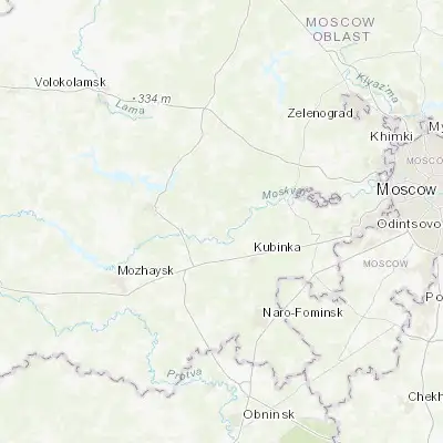 Map showing location of Kolyubakino (55.668000, 36.532340)