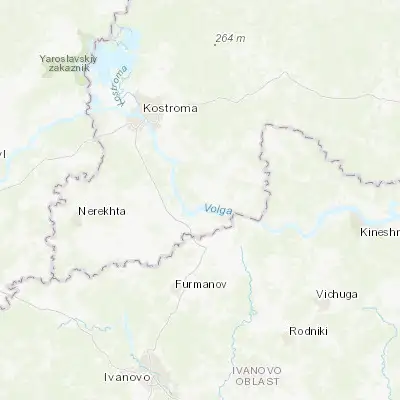 Map showing location of Krasnoye-na-Volge (57.514830, 41.239000)
