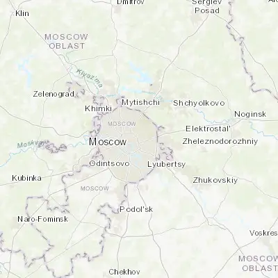 Map showing location of Lefortovo (55.766670, 37.700000)