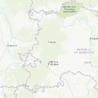 Map showing location of Lepley (54.309200, 42.859900)