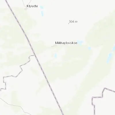 Map showing location of Malinovoye Ozero (51.675280, 79.782500)