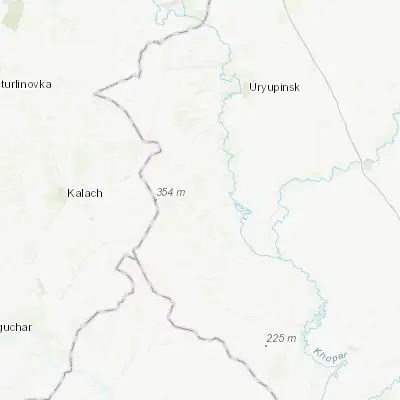 Map showing location of Nekhayevskiy (50.408410, 41.748820)