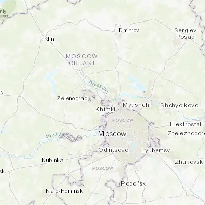 Map showing location of Novopodrezkovo (55.939720, 37.344170)