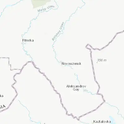 Map showing location of Novouzensk (50.459170, 48.143060)