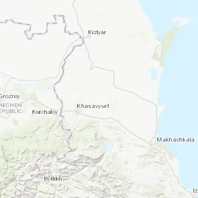 Map showing location of Novyy Kostek (43.335300, 46.824660)