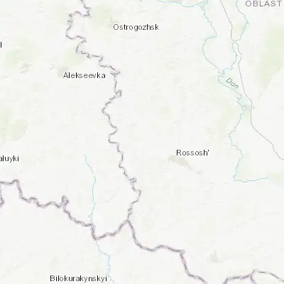 Map showing location of Ol’khovatka (50.283080, 39.287150)