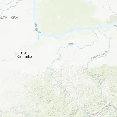 Map showing location of Petropavlovskoye (52.071200, 84.107000)