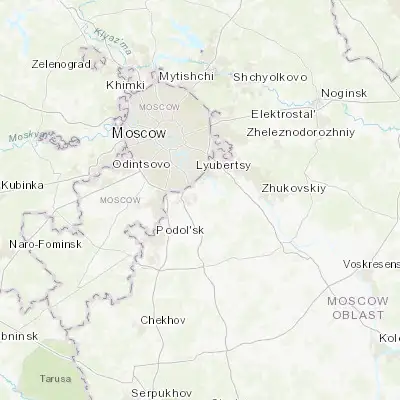 Map showing location of Petrovskaya (55.550000, 37.783330)