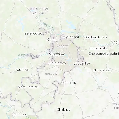 Map showing location of Ramenki (55.700000, 37.500000)