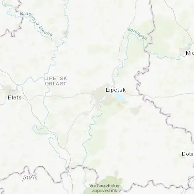 Map showing location of Syrskoye (52.574370, 39.496600)