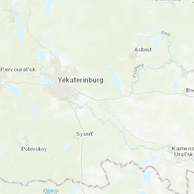 Map showing location of Verkhneye Dubrovo (56.752800, 61.046800)