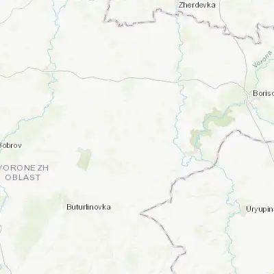 Map showing location of Yelan’-Kolenovskiy (51.163200, 41.151000)