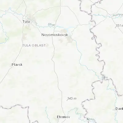 Map showing location of Zhdankovskiy (53.753210, 38.179510)