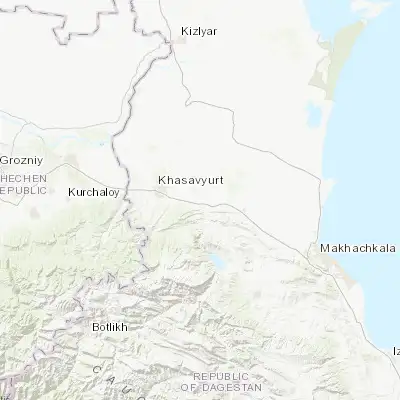 Map showing location of Zubutli-Miatli (43.198860, 46.812410)