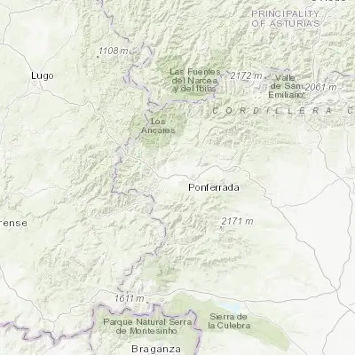 Map showing location of Camponaraya (42.577990, -6.667090)