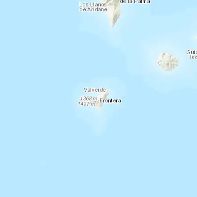 Map showing location of Frontera (27.754040, -18.003670)