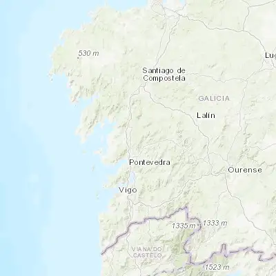 Map showing location of Moraña (42.550000, -8.583330)