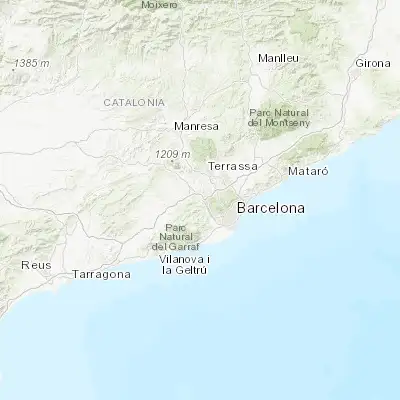 Map showing location of Sant Andreu de la Barca (41.446590, 1.971870)