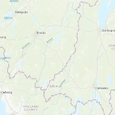 Map showing location of Tranemo (57.483330, 13.350000)