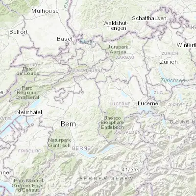 Map showing location of Huttwil (47.115020, 7.862090)