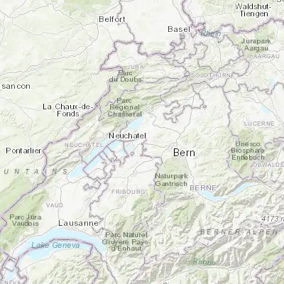Map showing location of Kerzers (46.975860, 7.195700)