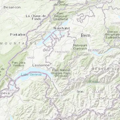 Map showing location of La Tour-de-Trême (46.610610, 7.064960)