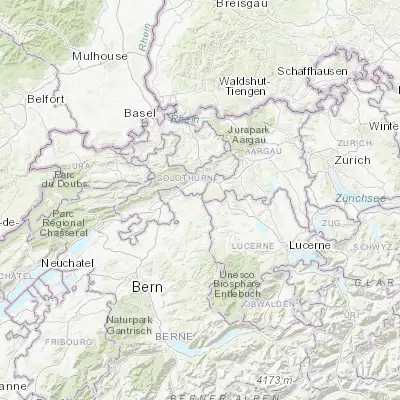 Map showing location of Roggwil (47.241190, 7.821410)