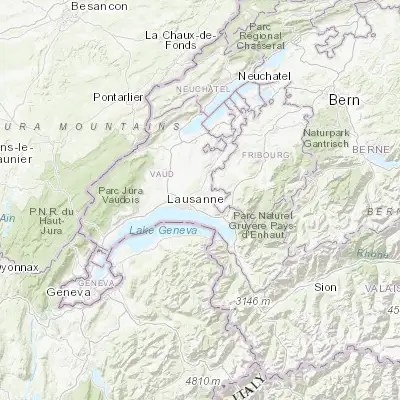 Map showing location of Savigny (46.538440, 6.732220)