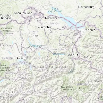 Map showing location of Schänis (47.159950, 9.045490)