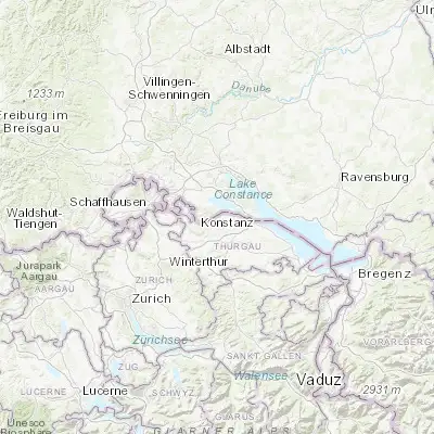 Map showing location of Steckborn (47.666670, 8.983330)