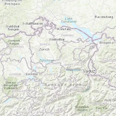 Map showing location of Wald (47.275950, 8.914050)