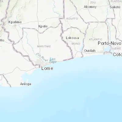 Map showing location of Aného (6.227980, 1.591900)